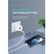 WALL CHARGER DUX DUCIS C80 SUPER SI - USB + TYPE C - PD 30W QC 3.0 18W 3A WHITE