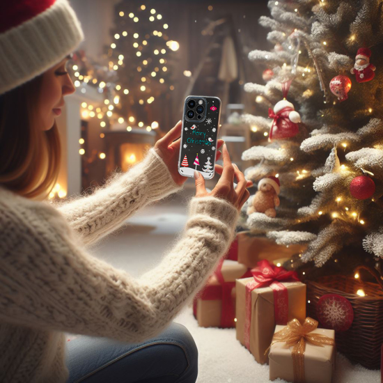 TEL PROTECT CHRISTMAS CASE FOR IPHONE 11 DESIGN 4 CLEAR