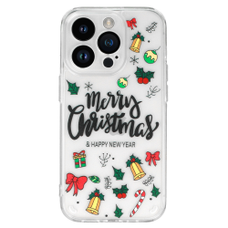 TEL PROTECT CHRISTMAS CASE FOR IPHONE 12 DESIGN 3 CLEAR