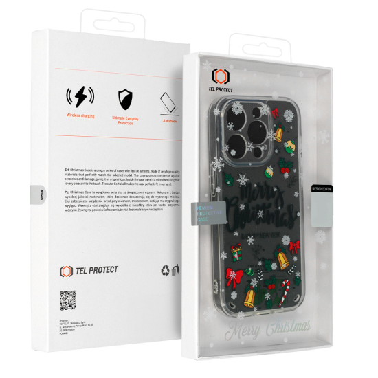 TEL PROTECT CHRISTMAS CASE FOR IPHONE 12 DESIGN 3 CLEAR TEL PROTECT CHRISTMAS CASE FOR IPHONE 12 DESIGN 3 CLEAR