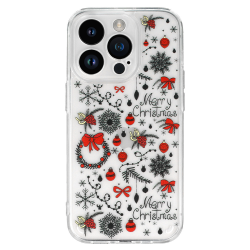 TEL PROTECT CHRISTMAS CASE FOR IPHONE 12 DESIGN 5 CLEAR