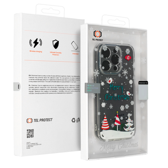 TEL PROTECT CHRISTMAS CASE FOR IPHONE 13 DESIGN 4 CLEAR TEL PROTECT CHRISTMAS CASE FOR IPHONE 13 DESIGN 4 CLEAR