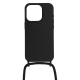 STRAP SILICONE CASE FOR IPHONE 11 DESIGN 1 BLACK