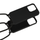 STRAP SILICONE CASE FOR IPHONE 11 DESIGN 1 BLACK