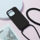 STRAP SILICONE CASE FOR IPHONE 11 DESIGN 1 BLACK