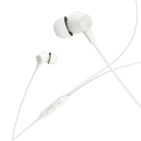 BOROFONE EARPHONES BM20 DASMELODY WITH MICROPHONE WHITE BOROFONE EARPHONES BM20 DASMELODY WITH MICROPHONE WHITE