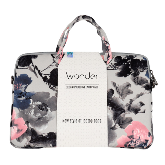 Wonder Briefcase Laptop 17 inches peonies