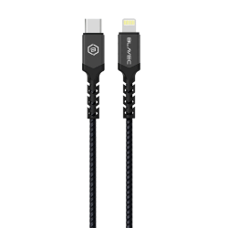 BLAVEC CABLE - TYPE C TO LIGHTNING - PD 20W 2,4A 0,25 METRES  BLACK-GREY