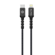 BLAVEC CABLE - TYPE C TO LIGHTNING - PD 20W 2,4A 0,25 METRES  BLACK-GREY