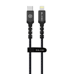 BLAVEC CABLE RAPTOR BRAIDED - TYPE C TO LIGHTNING1 METRE (BLACK-GREY