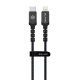 BLAVEC CABLE RAPTOR BRAIDED - TYPE C TO LIGHTNING1 METRE (BLACK-GREY