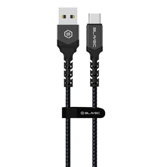 Blavec Cable Raptor braided - USB to Type C - 2A 3 metres (CRA-UC2BG30) black-grey