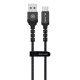 Blavec Cable Raptor braided - USB to Type C - 2A 3 metres (CRA-UC2BG30) black-grey
