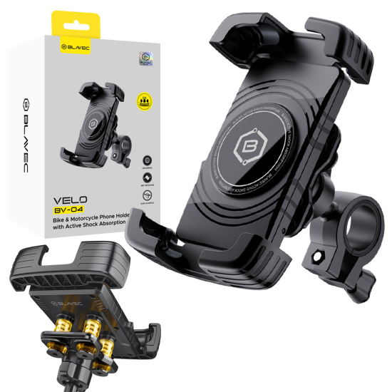 Blavec Uchwyt Rowerowy BV-04 Velo to handlebar with active shock absorbtion (BV04-SAHB) black