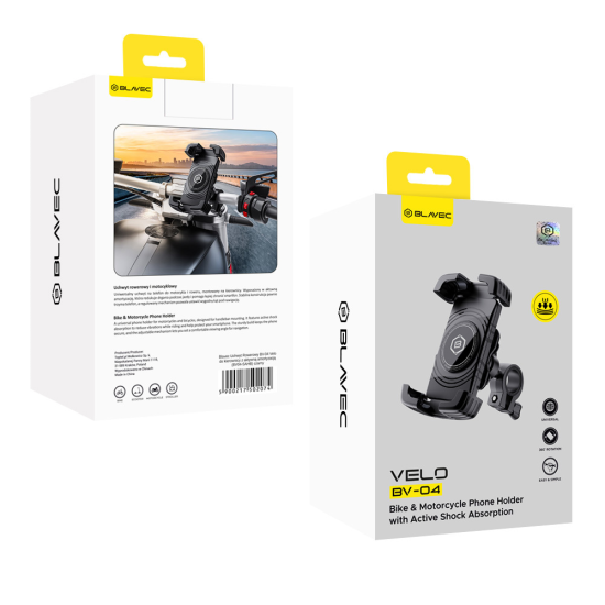Blavec Uchwyt Rowerowy BV-04 Velo to handlebar with active shock absorbtion (BV04-SAHB) black