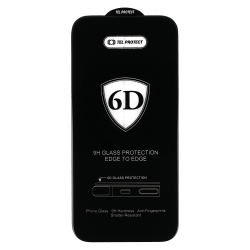Tel Protect Full Glue 6D Tempered Glass for SAMSUNG GALAXY A35/M35/M55 5G BLACK