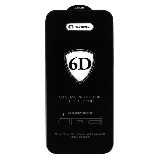 Tel Protect Full Glue 6D Tempered Glass for SAMSUNG GALAXY A35/M35/M55 5G BLACK