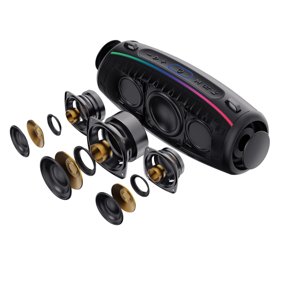 Blavec Portable Bluetooth Speaker TWS WS-02 Bassbox - 120W (WS02-B) black