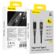 Blavec LED / Braided USB 2.0 Cable USB-C male - USB-C 240W 1.2m