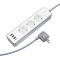 Borofone Power strip BAC9 - 3 outlets 240V + 3xUSB + Type C - PD 20W 2 metres black