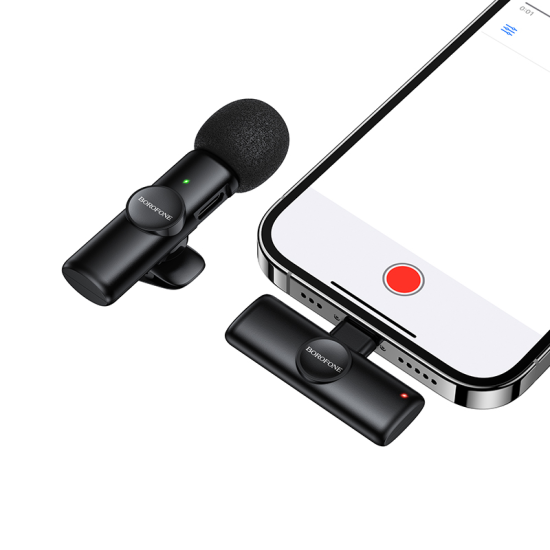 Borofone Lavalier wireless microphone BFK16 Winner Lightning black