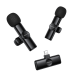 Borofone Lavalier wireless microphone BFK16A Winner Lightning black - 2 pieces