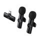 Borofone Lavalier wireless microphone BFK16A Winner Type C black - 2 pieces