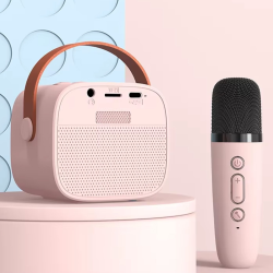 Blavec Ηχείο Karaoke με Ασύρματα Μικρόφωνα WS-07 Ροζ