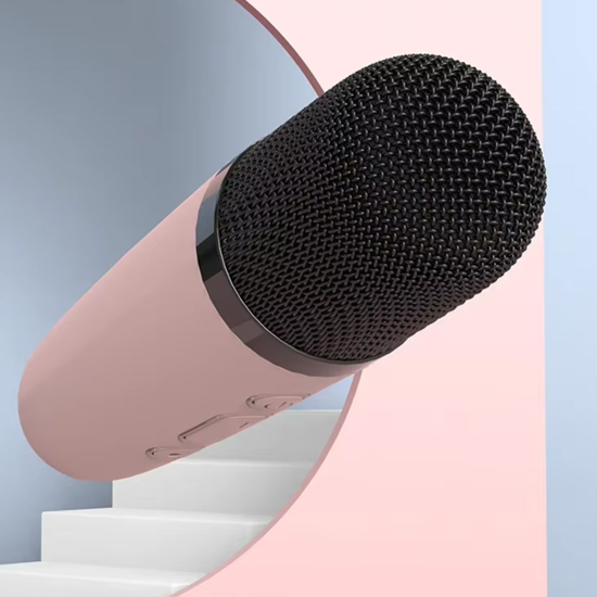 Blavec Ηχείο Karaoke με Ασύρματα Μικρόφωνα WS-07 Ροζ