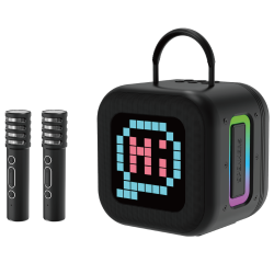 Blavec Portable Bluetooth Speaker WS-09 Karaoke Fun - 10W with 2 microphones and display black
