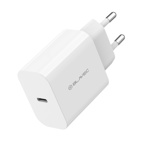 Blavec Wall charger BC-7 GaN4 - Type C - PD QC 45W 3A with Type C to Type C cable  white