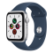 Apple Watch SE GPS 44mm Ασημί Aluminium με Sport Band Μπλε