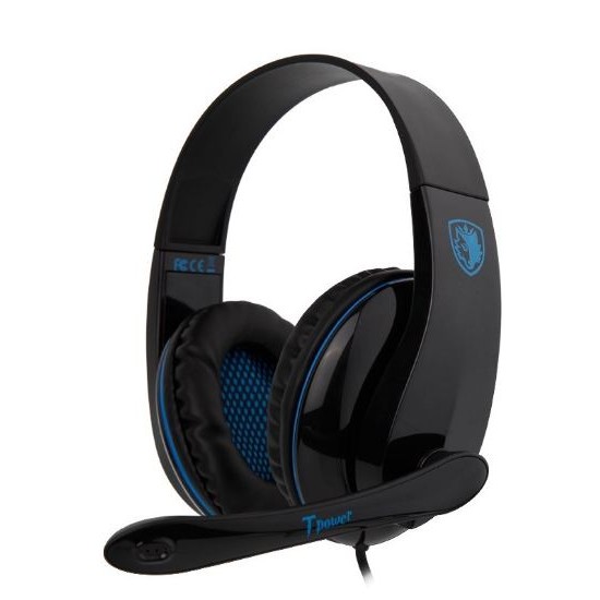 Sades Gaming Headset TPower με 40mm ακουστικά, Μπλε