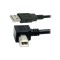 Καλώδιο USB 2.0 A/B Εκτύπωση 1,5Μ 90o Powertech Μαύρο