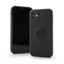 Back Case Silicon Ring iPhone 11 Μαύρο