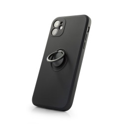 Back Case Silicon Ring iPhone 11 Μαύρο