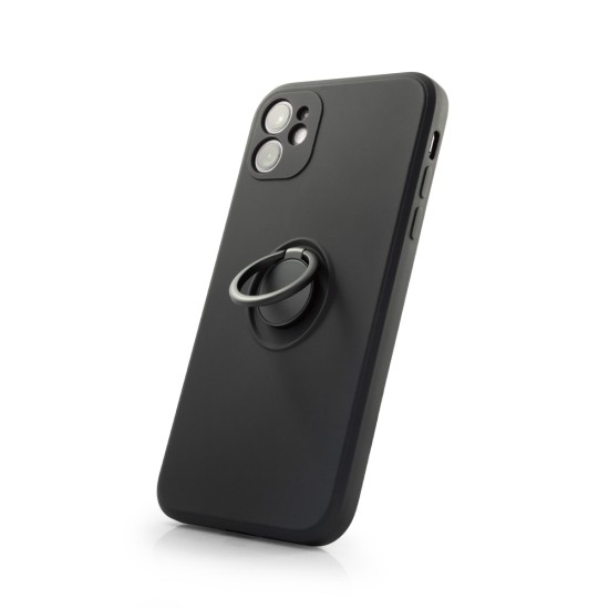 Back Case Silicon Ring iPhone 11 Μαύρο