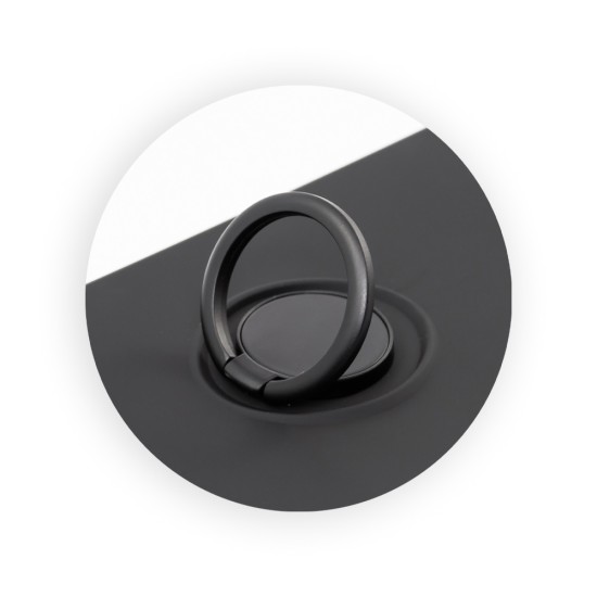 Back Case Silicon Ring iPhone 11 Μαύρο