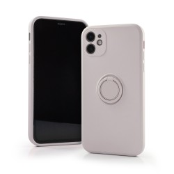 Back Case Silicon Ring iPhone 12 6.1' Γκρι