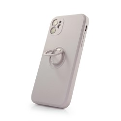 Back Case Silicon Ring iPhone 12 6.1' Γκρι