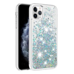 Back Case Liquid Sparkle TPU iPhone 12 Pro Max 6.7' Ασημί Back Case Liquid Sparkle TPU iPhone 12 Pro Max 6.7' Ασημί