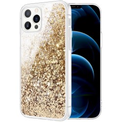 Back Case Liquid Sparkle TPU iPhone 12 Pro Max 6.7' Χρυσό