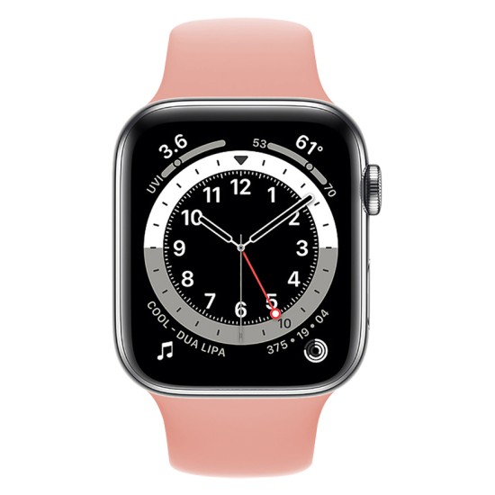 Rockrose band σιλικόνης Rough Jade για Apple Watch 42/44mm, Ροζ