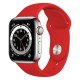 Rockrose band σιλικόνης Rough Jade για Apple Watch 42/44mm, Κόκκινο