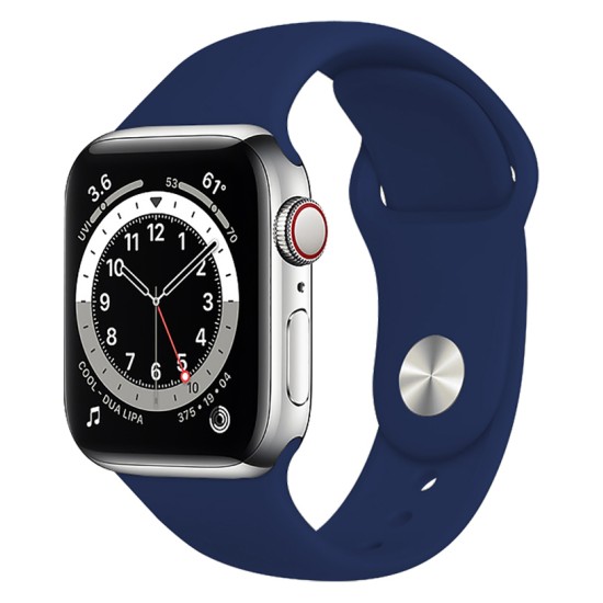 Rockrose band σιλικόνης Rough Jade για Apple Watch 42/44mm, Μπλε