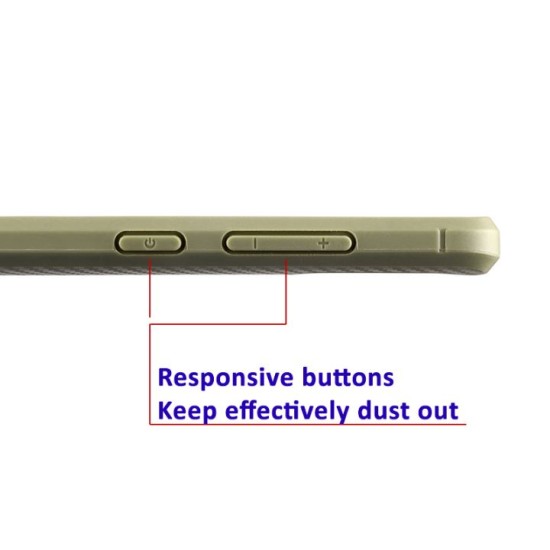 Volte-Tel Θήκη Samsung A21s A217 6.5" Carbon Rugged Camera Protective Πράσινο