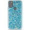 Back Case Liquid Sparkle TPU Samsung A21s Μπλε