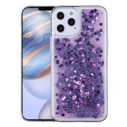 Back Case Liquid Sparkle TPU iPhone 12 / 12 Pro 6.1' Μωβ