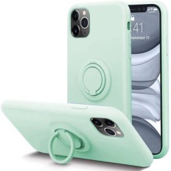 Back Case Silicon Ring iPhone 13 6,1' Ανοιχτό Πράσινο Back Case Silicon Ring iPhone 13 6,1' Ανοιχτό Πράσινο