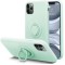 Back Case Silicon Ring iPhone 13 6,1' Ανοιχτό Πράσινο